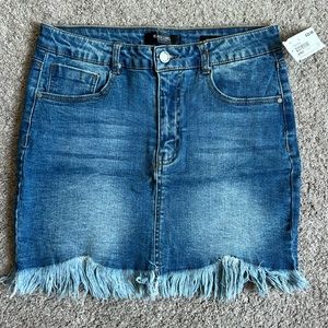 NWT Denim mini skirt